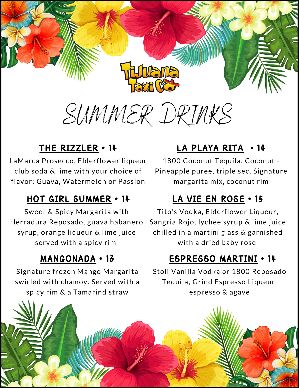 Seasonal Margaritas and Cocktails in Davie