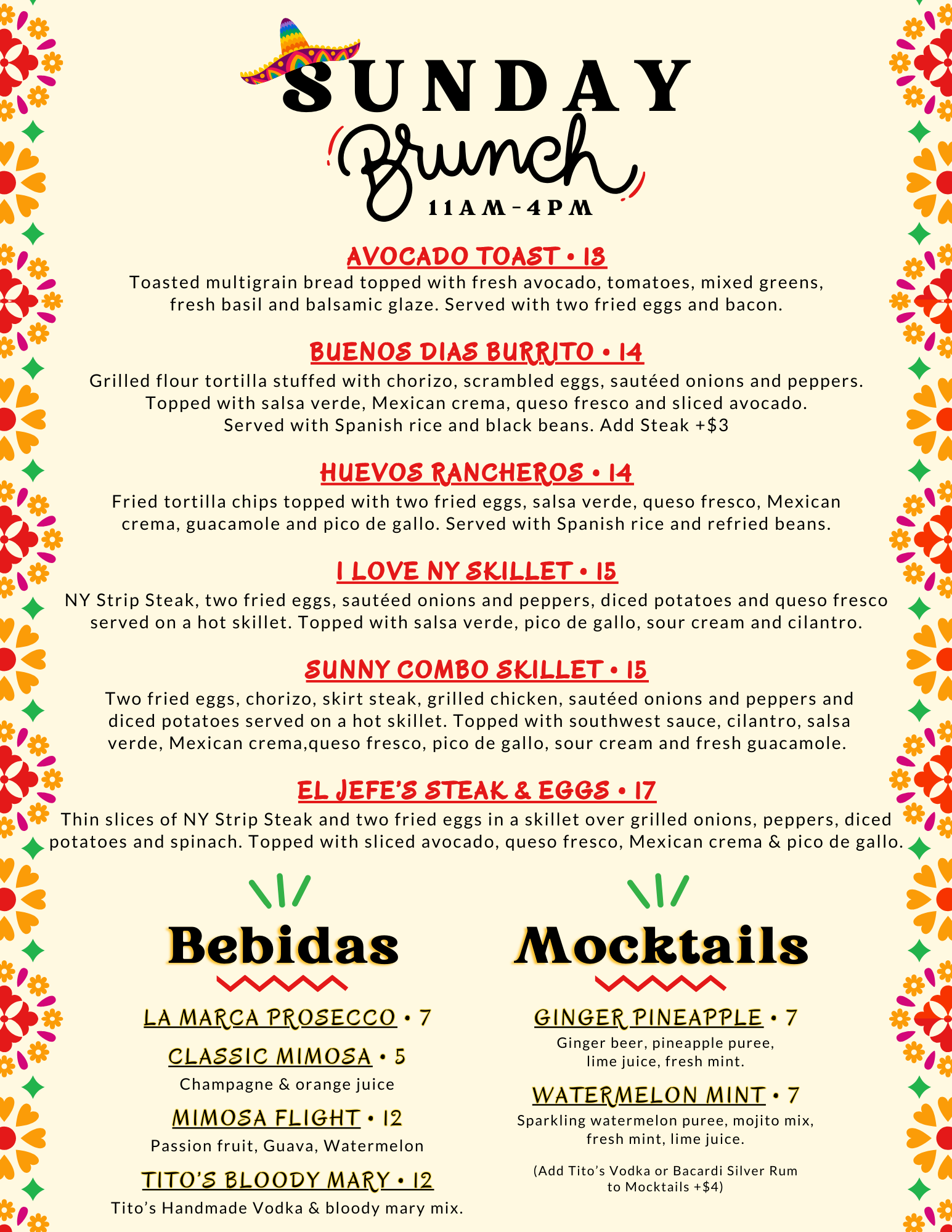 Davie Brunch Menu 1 24