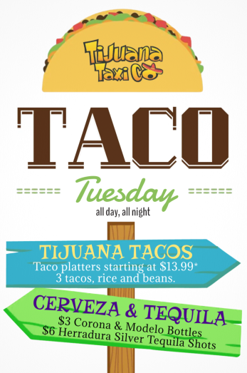 Taco Tuesday Special, Tijuana Taxi Co.